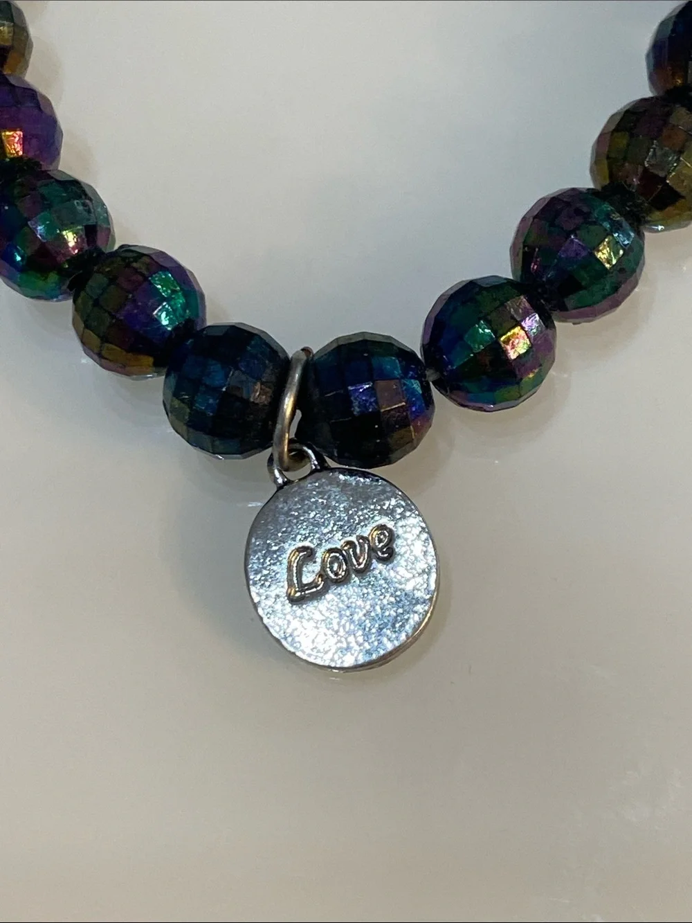 Love beaded bracelet
